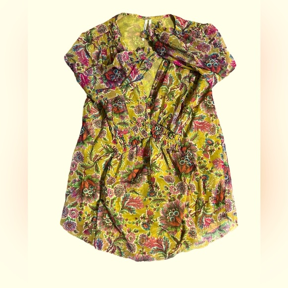 Anthropologie's Gretchen Smocked Tunic Sz Small - Picture 3 of 6